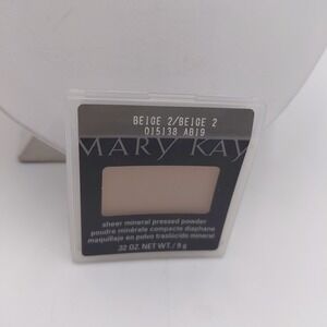 Mary Kay Sheer Mineral Pressed Powder BEIGE 2 015138 NOS Discontinued USA Face